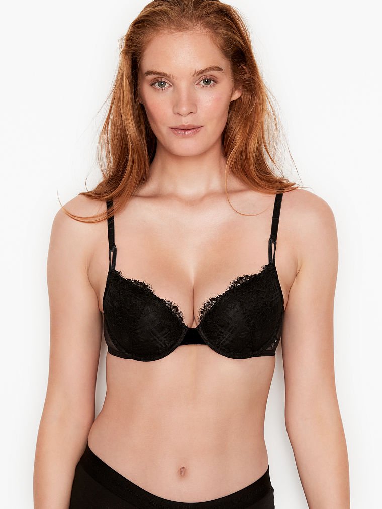 Sexy Tee Lightly-Lined Leopard Lace Demi Bra