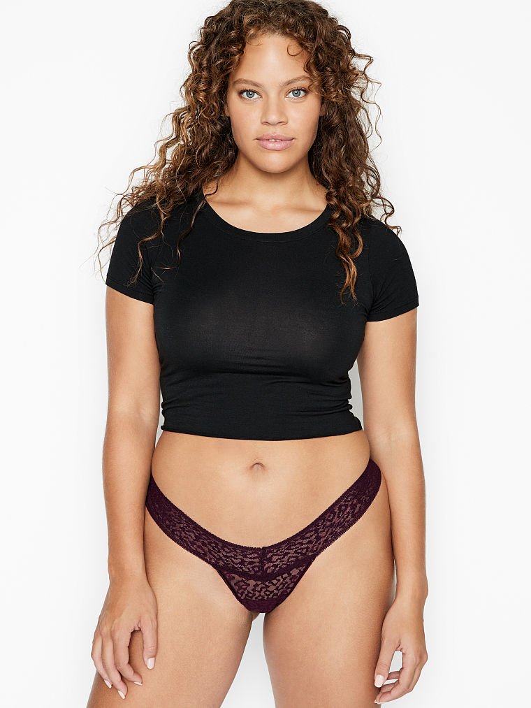 One Size Perfect Lace Thong Panty