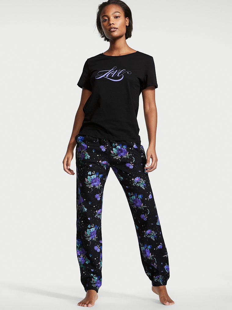 Flannel Jogger Tee-jama
