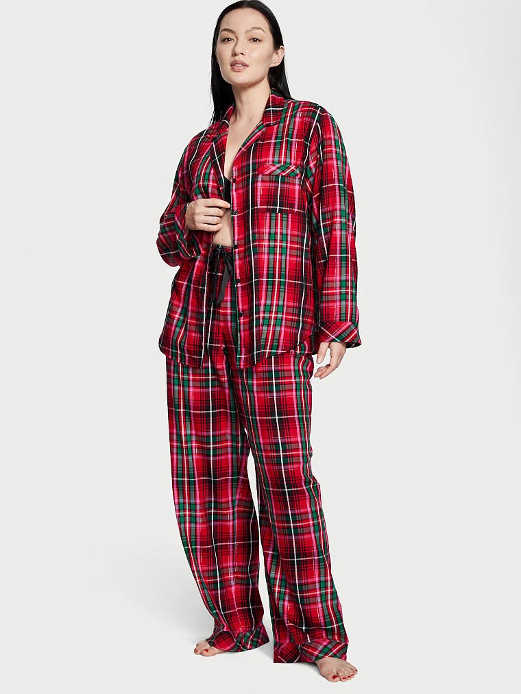 Flannel Long Pajama Set