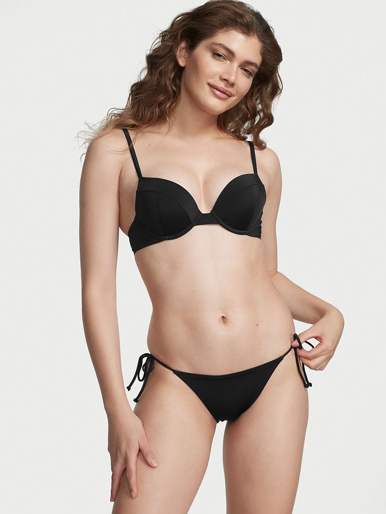 Sexy Tee Push-Up Bikini Top & Cheeky String Bikini Bottom