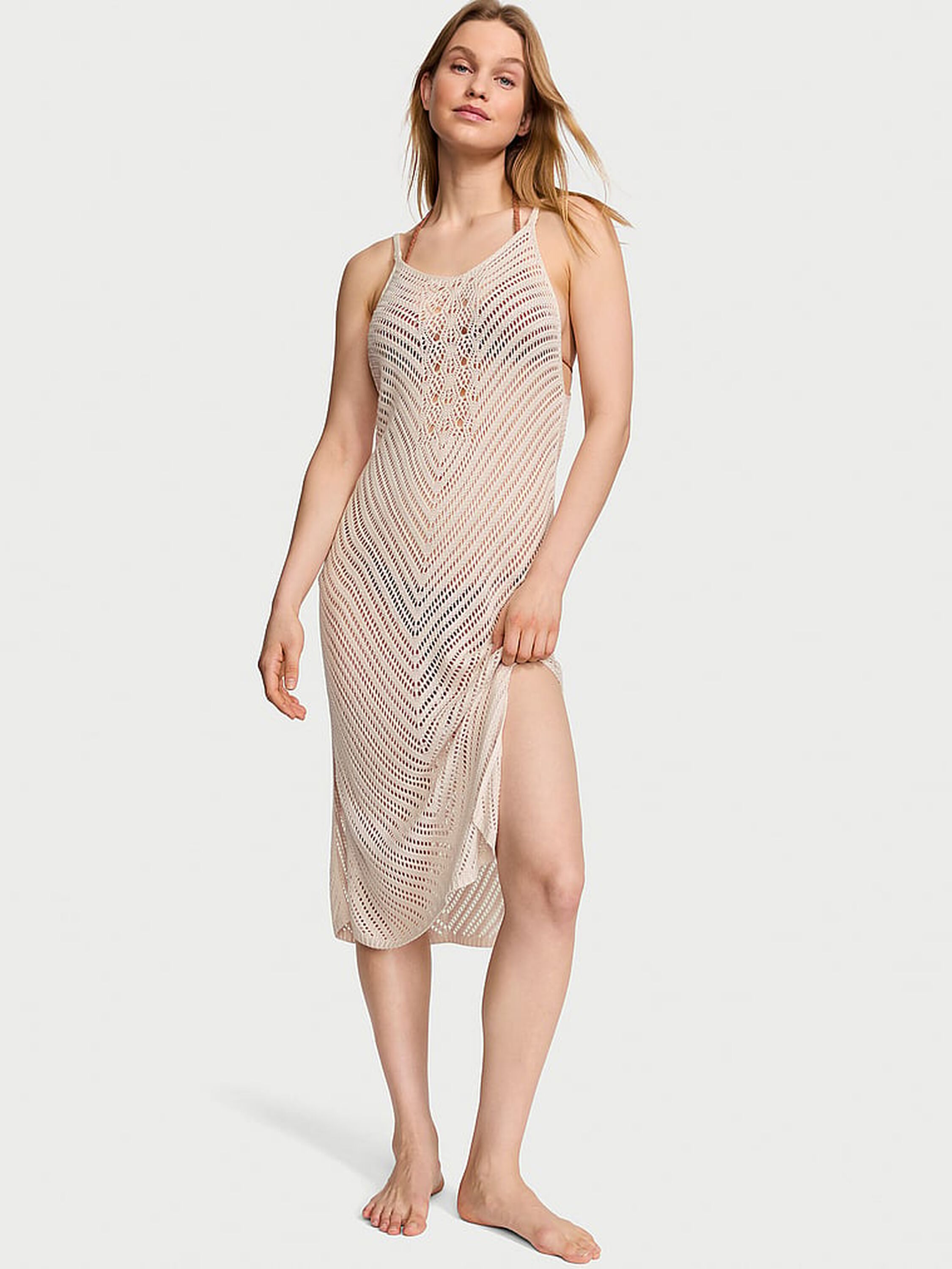 Beachwear Crochet Cover-Up Dress