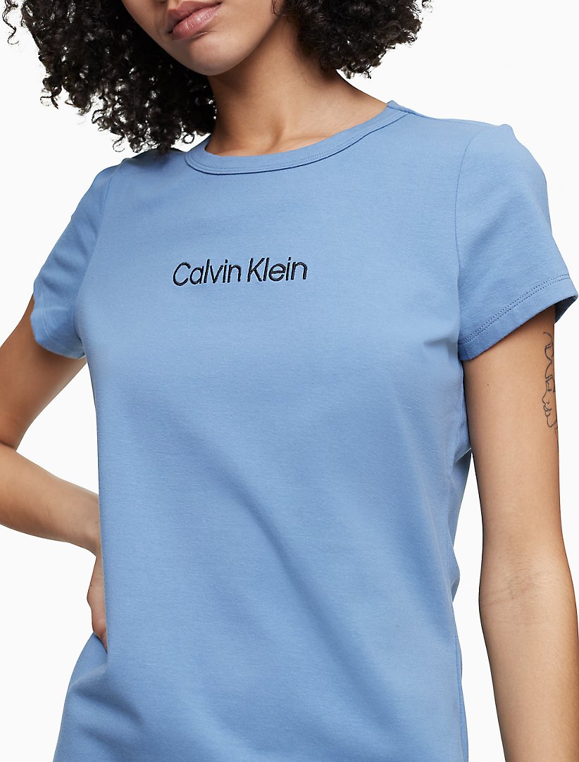 Calvin Klein Embroidered Logo T-Shirt Dress
