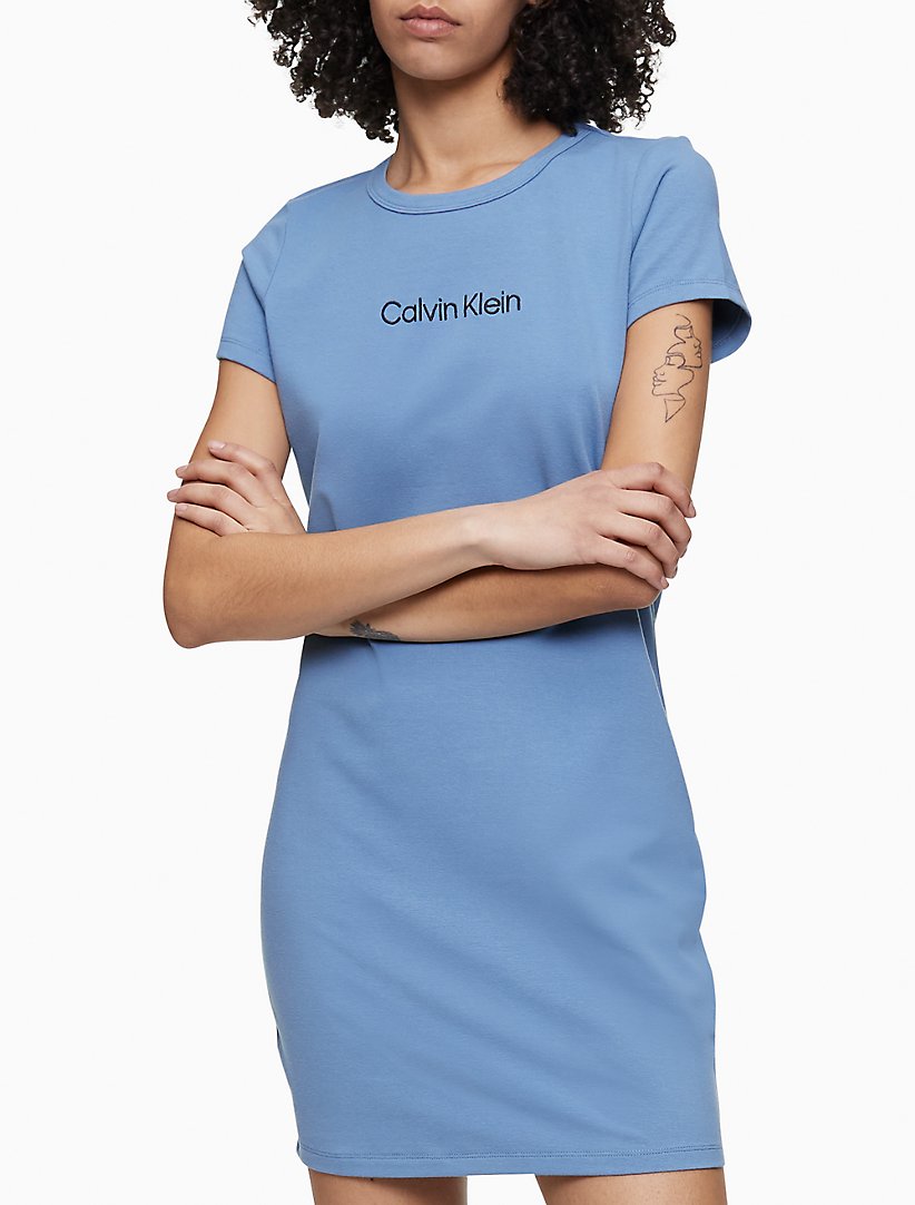 Calvin Klein Embroidered Logo T-Shirt Dress