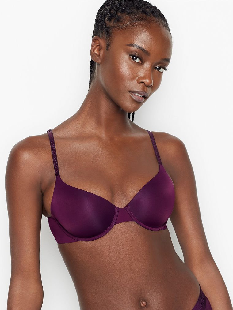 THE T-SHIRT Logo Strap Demi Bra