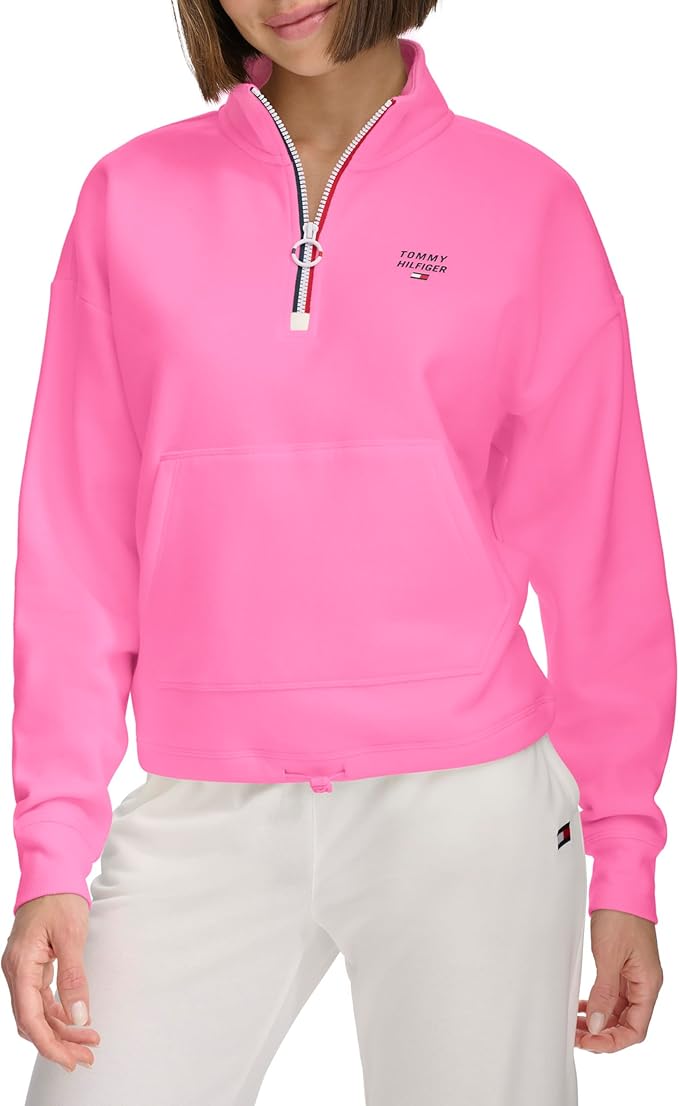 Tommy Hilfiger Soft & Comfortable Fleece Colorblocked Full Zip Hoodie
