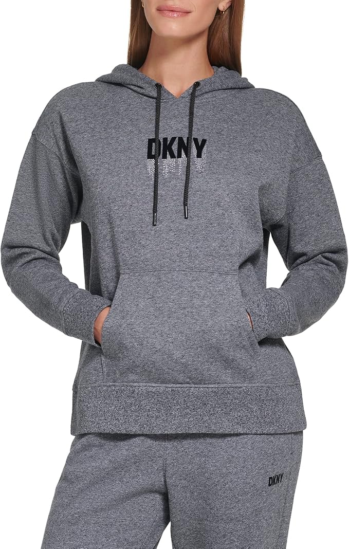 DKNY Long Sleeve Hoodie Sweater