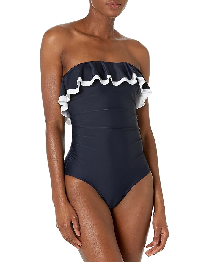 Tommy Hilfiger Womens One Piece Swimsuit