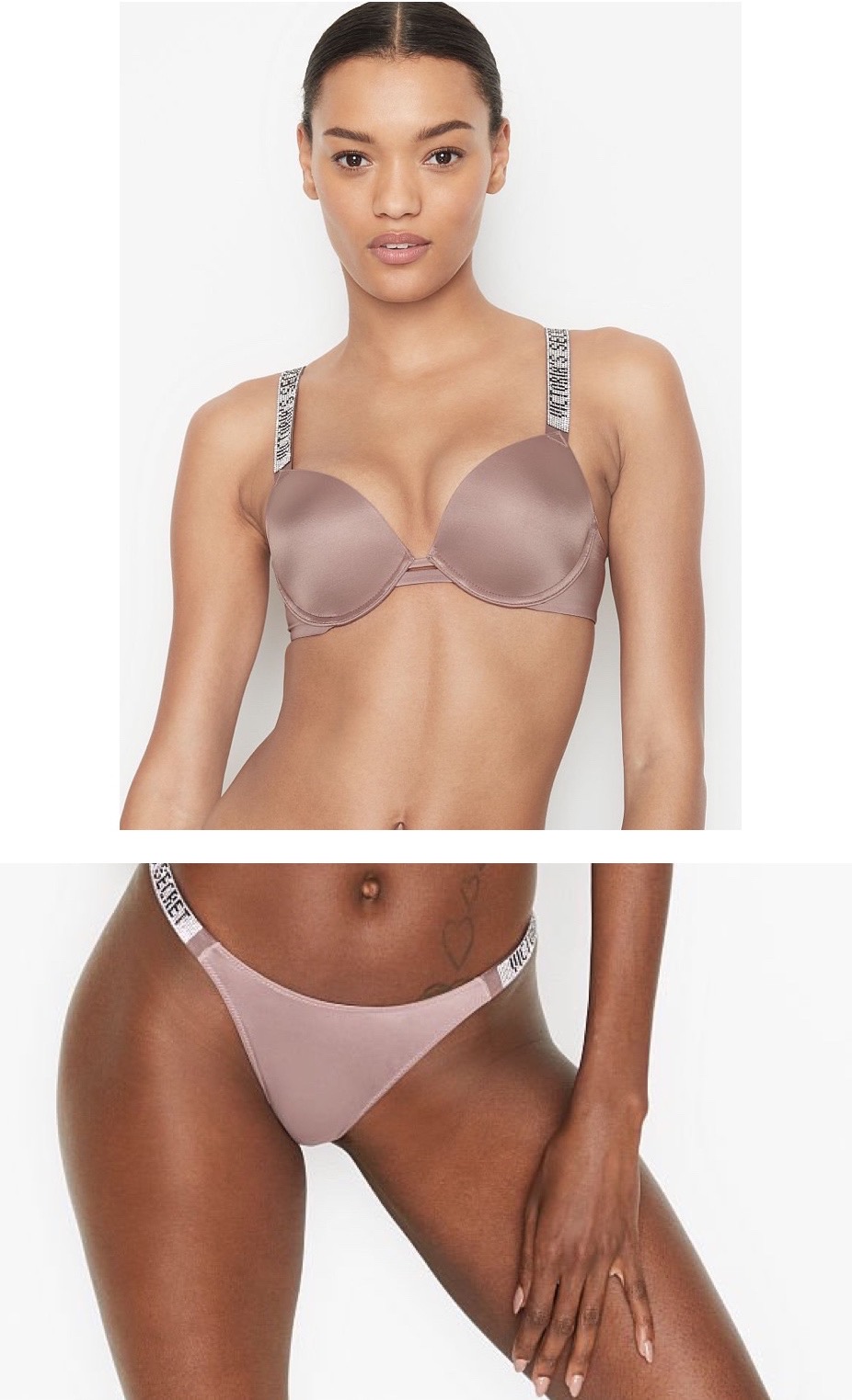 Very Sexy Shine Strap Push-Up Bra & Very Sexy Bombshell Shine Strap Thong Panty