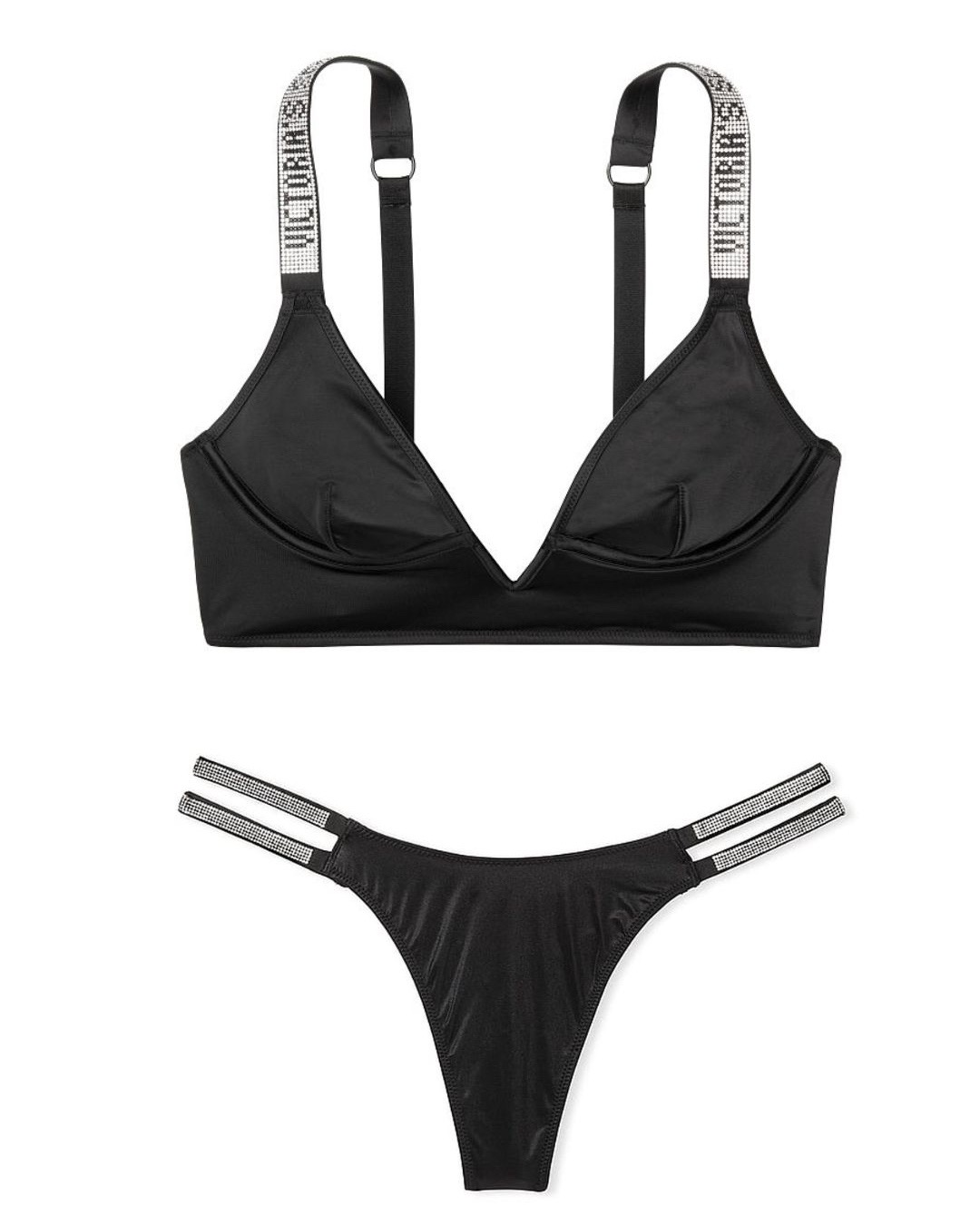 Very Sexy V-Wire Long Line Bra & Very Sexy Double Shine Strap Smooth Thong Panty