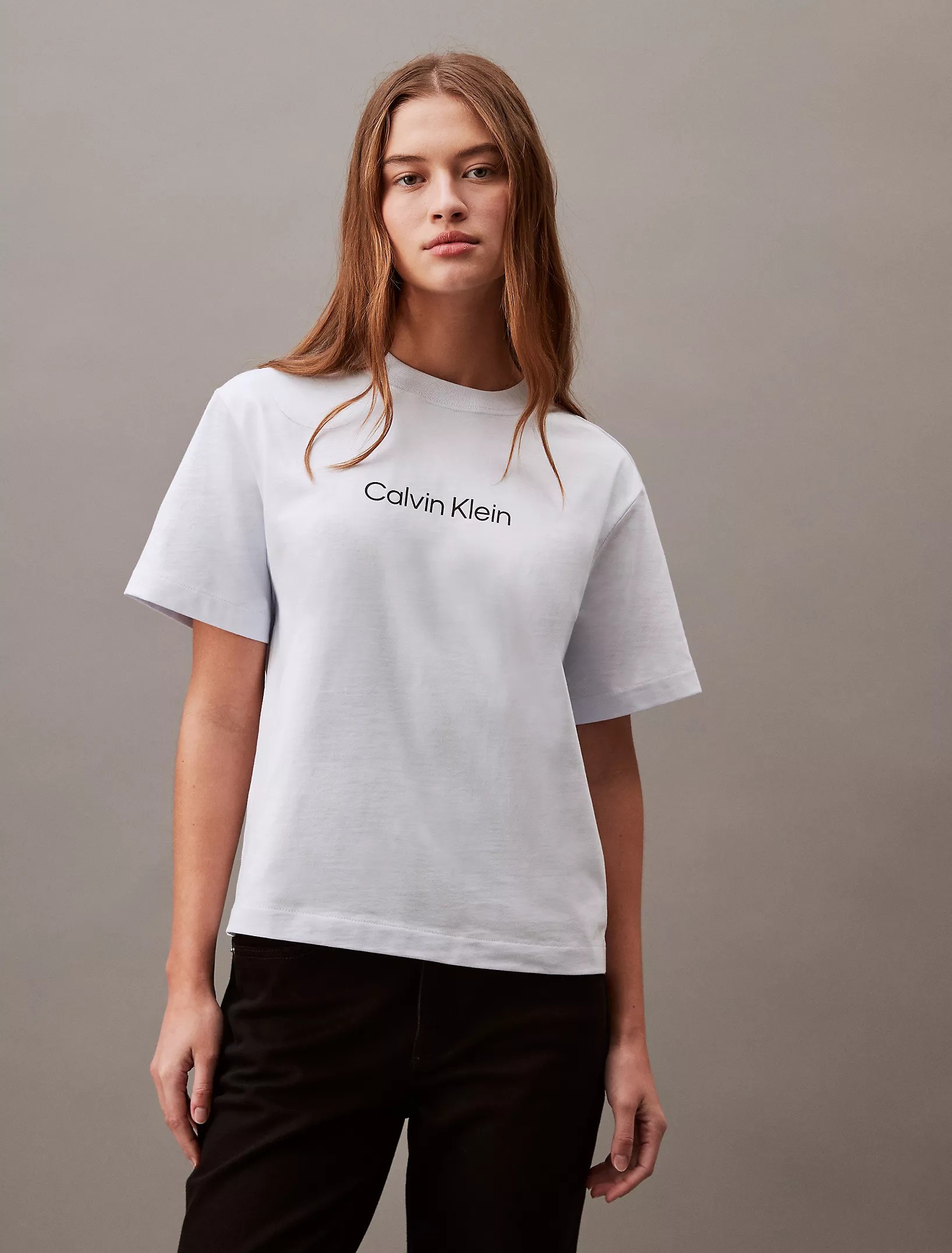 Standard Logo Boxy Fit Crewneck T-Shirt