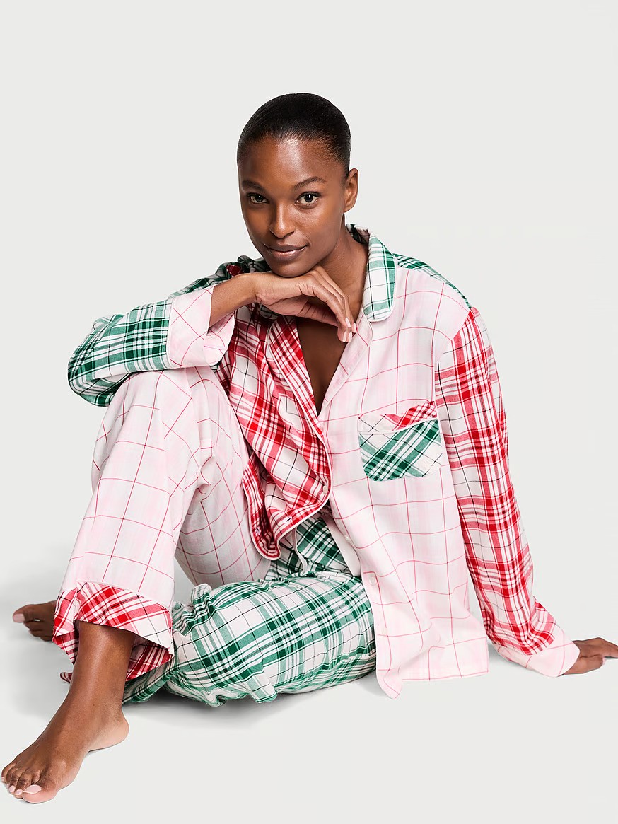 Flannel Long Pajama Set
