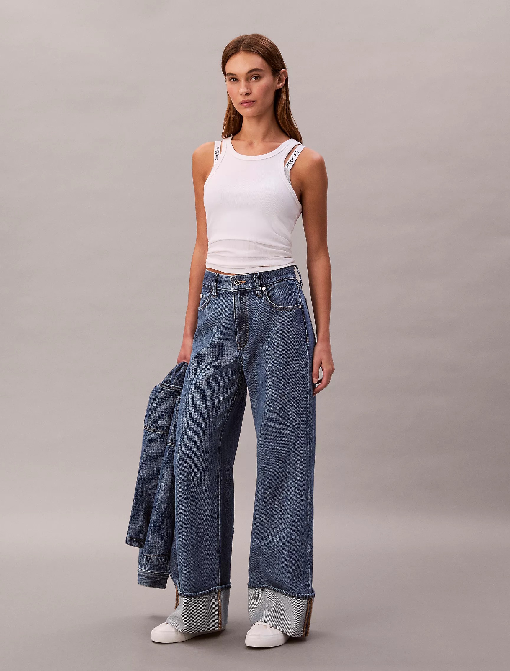 Wide Cuff Wide Leg Jeans