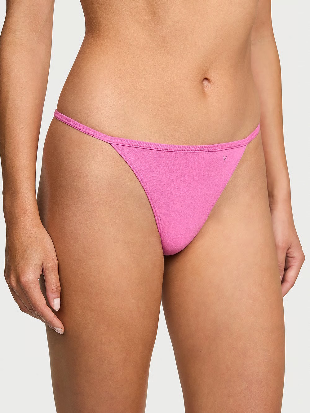 Stretch Cotton V-String Panty