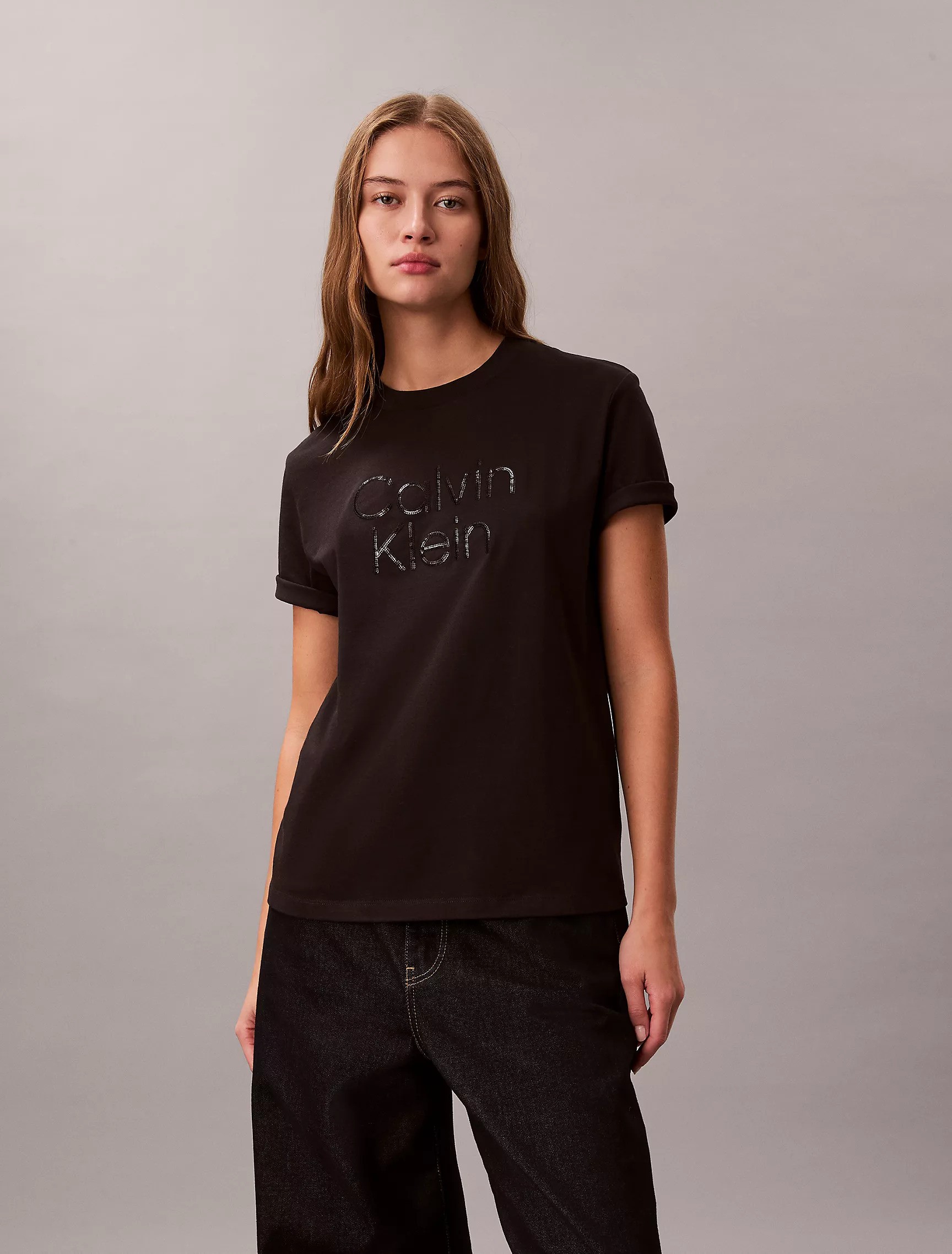 Sequin Logo Graphic Classic T-Shirt