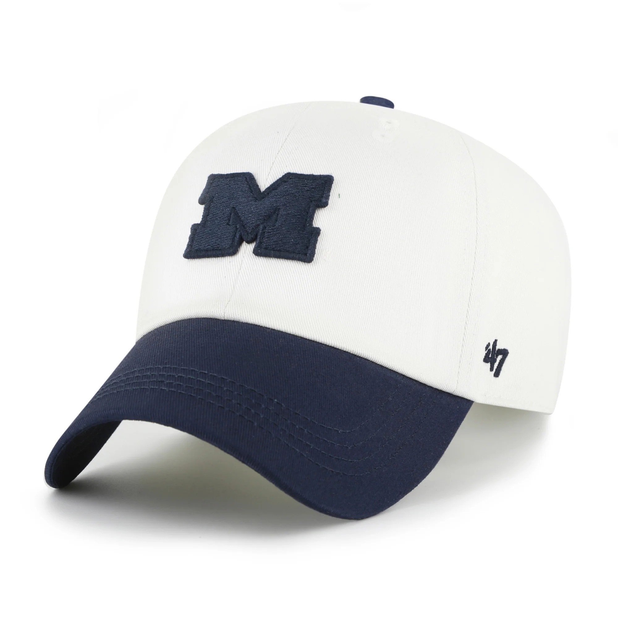 michigan wolverines contemporary basics two tone ’47 clean up