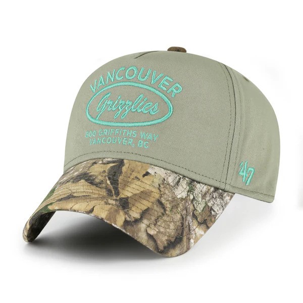 VANCOUVER GRIZZLIES REALTREE OVAL PATCH '47 MVP