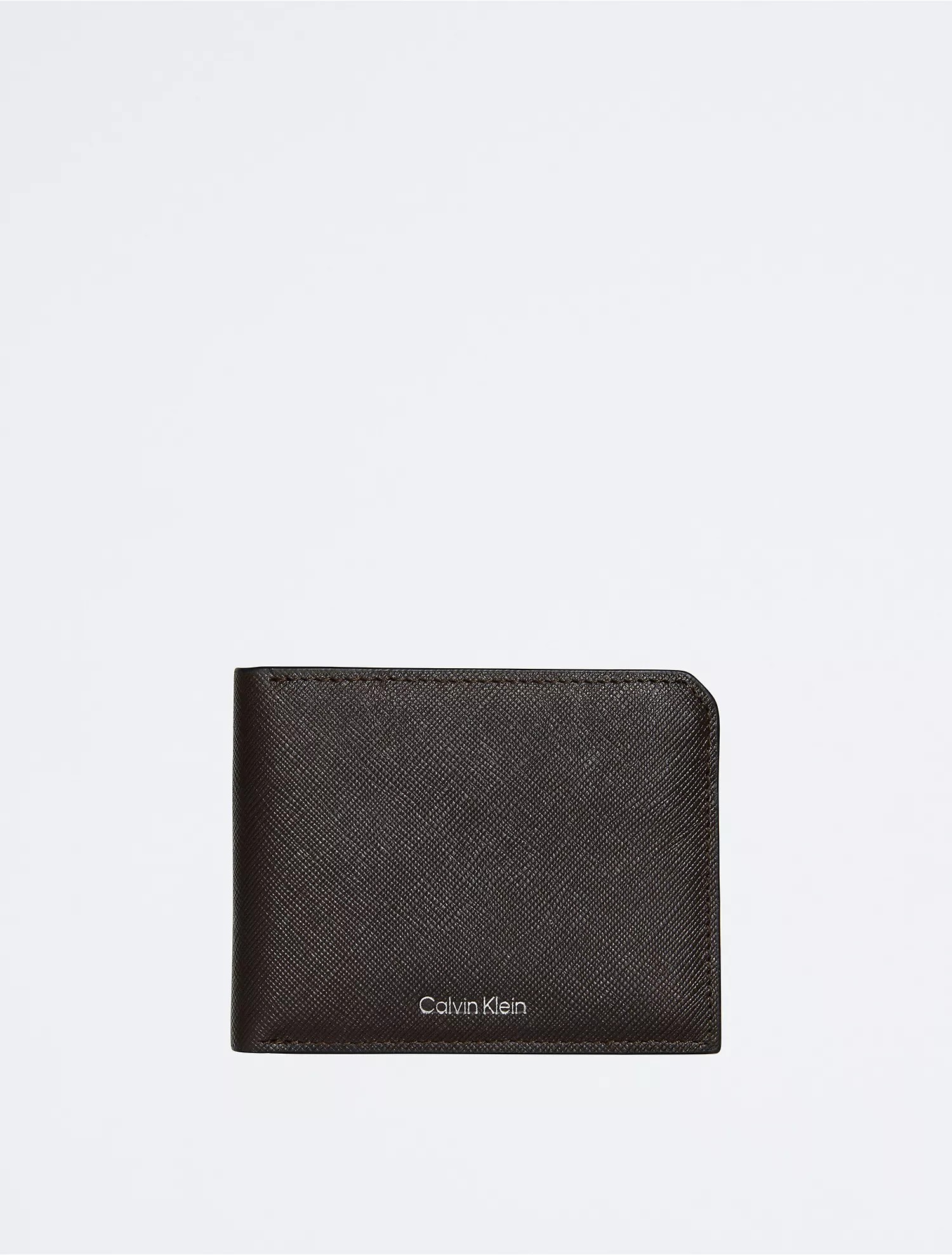 Saffiano Leather Card Case Bifold Wallet