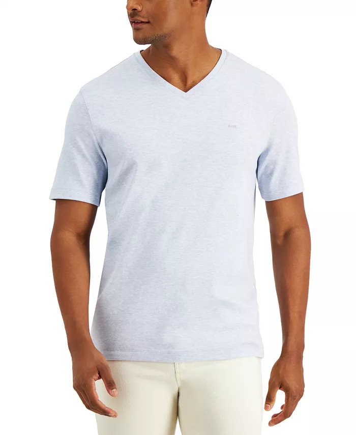 MICHAEL KORS Men's Solid V-Neck T-Shirt