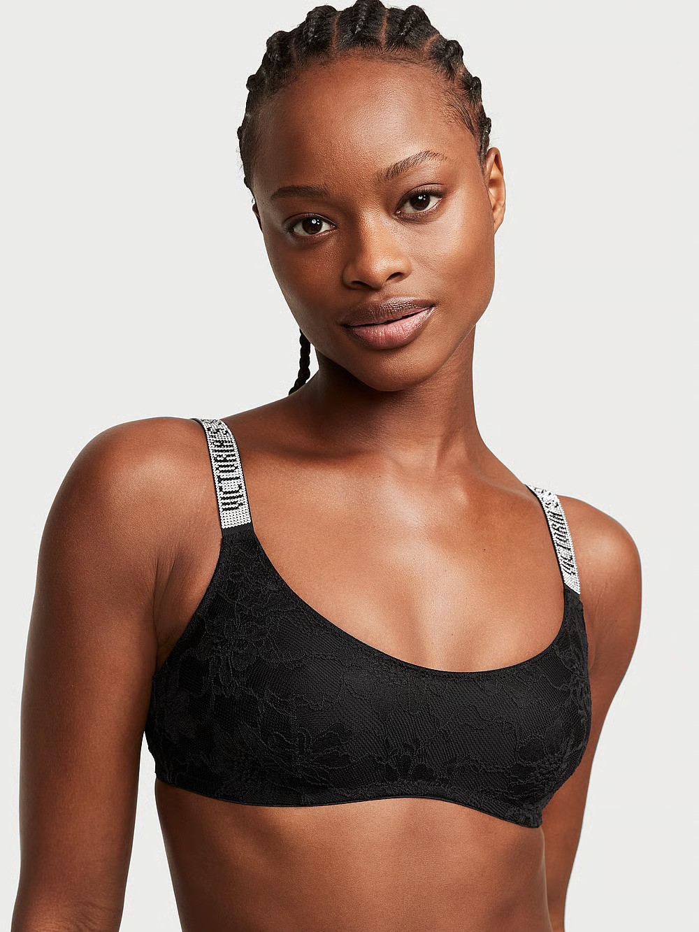 Very Sexy Shine Strap Lace Lightly Lined Balconette Bra