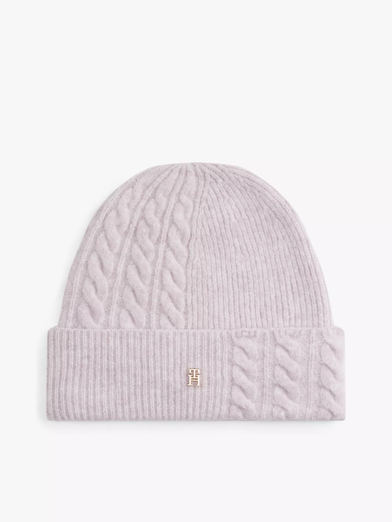 Mixed Knit Wool-Blend Beanie