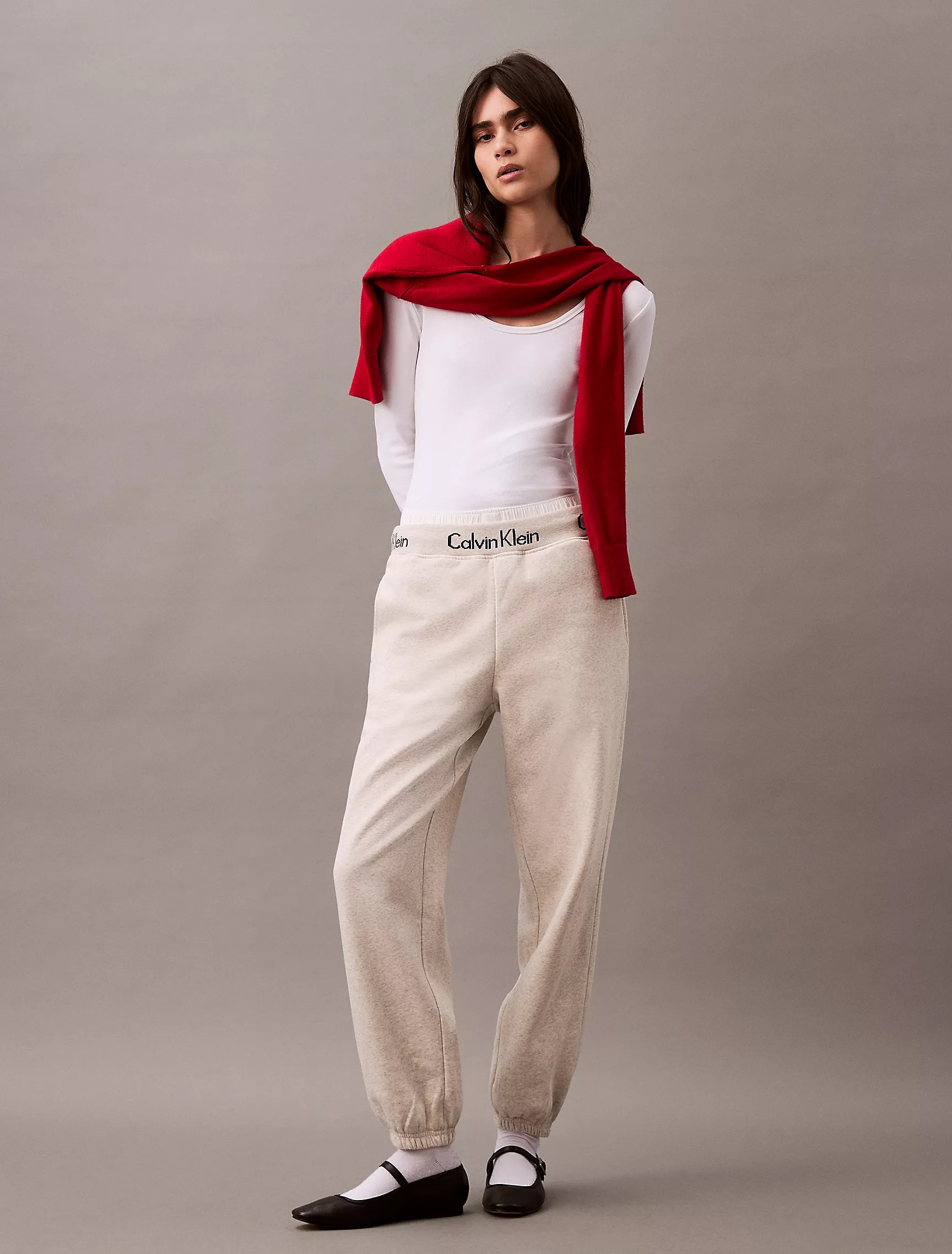 Logo Tape Fleece Joggers