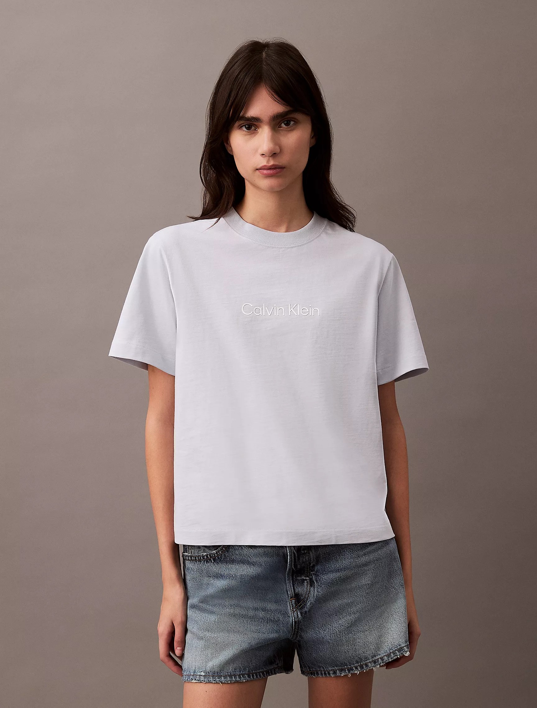 Standard Logo Boxy Fit Crewneck T-Shirt