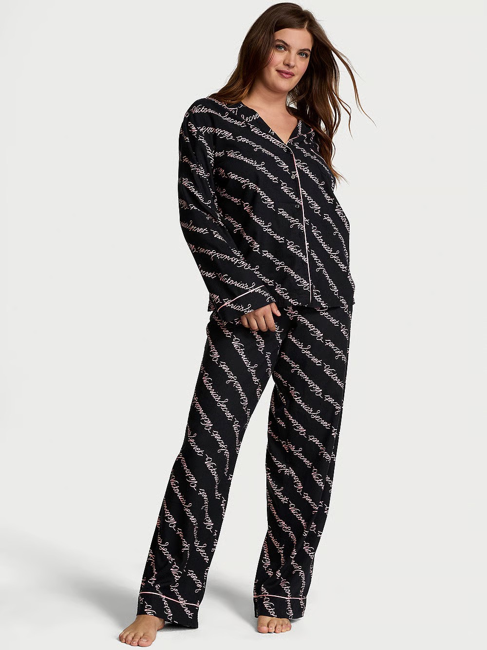 Flannel Long Pajama Set