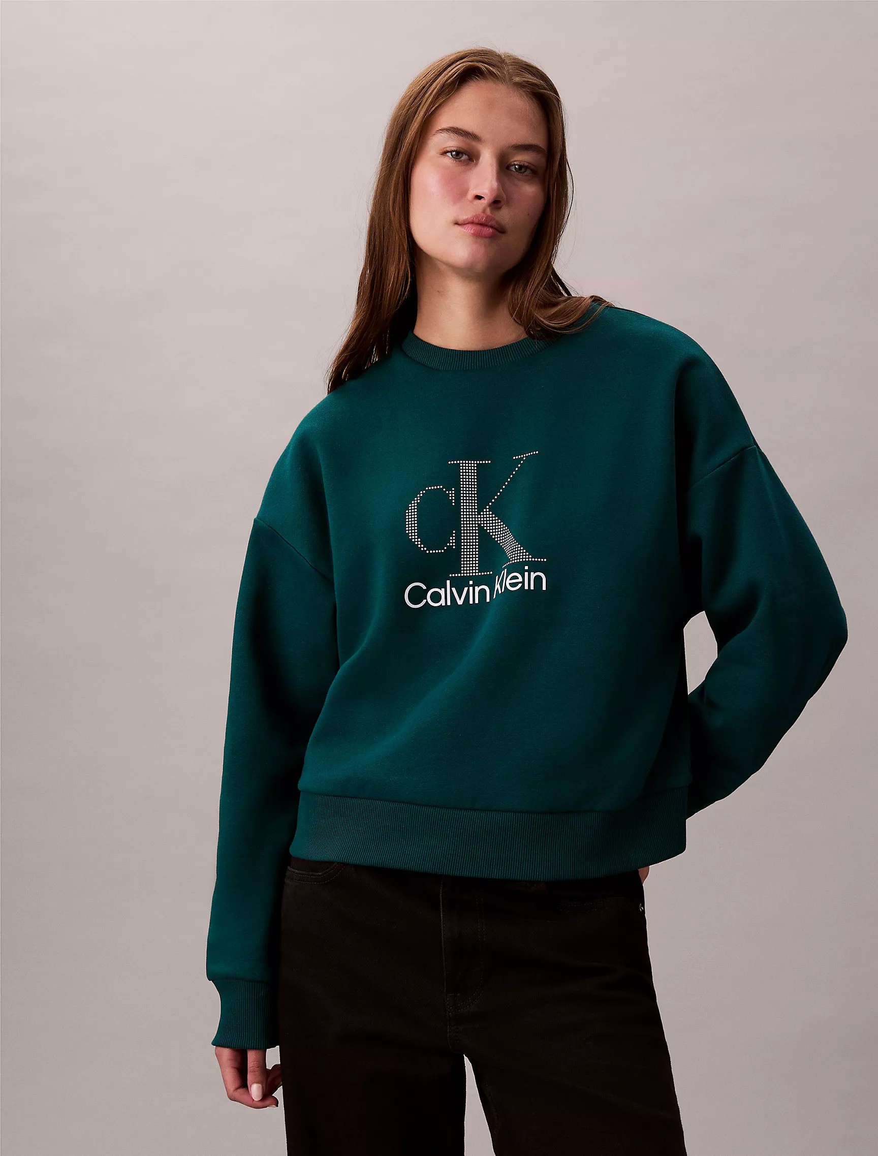 Fleece Logo Graphic Relaxed Sweatshirt