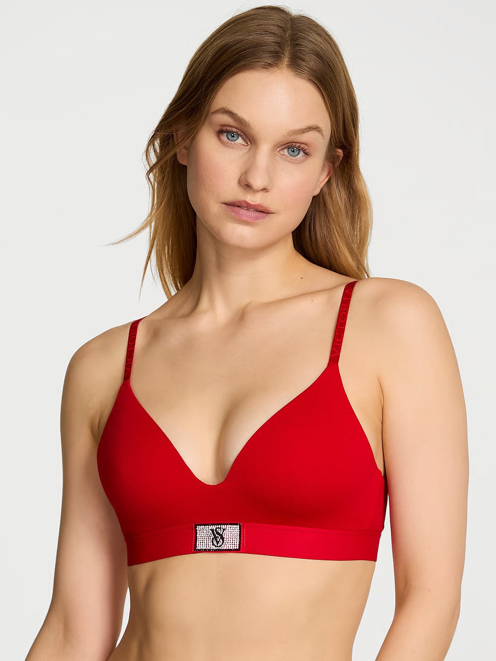 The T-shirt Shine Patch Lightly Lined Wireless Bra