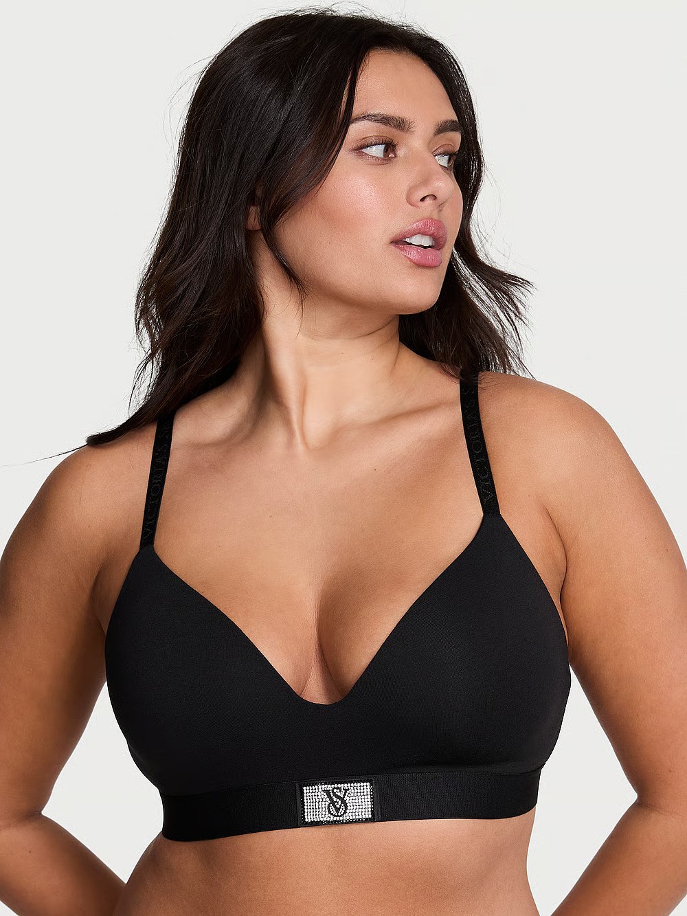 The T-shirt Shine Patch Lightly Lined Wireless Bra