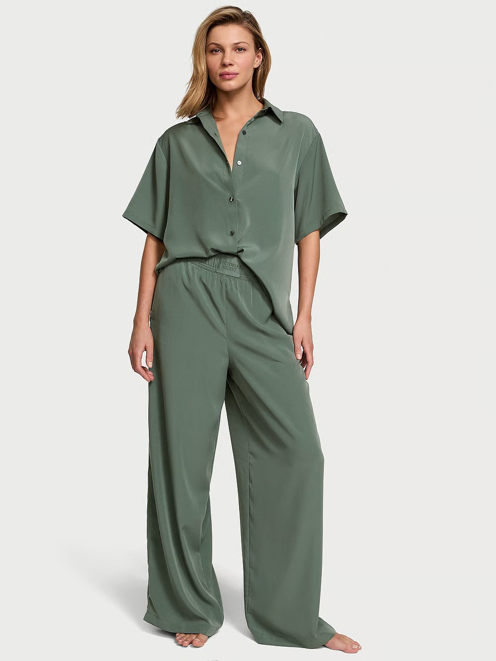 Luxe Crepe Long Pajama Set