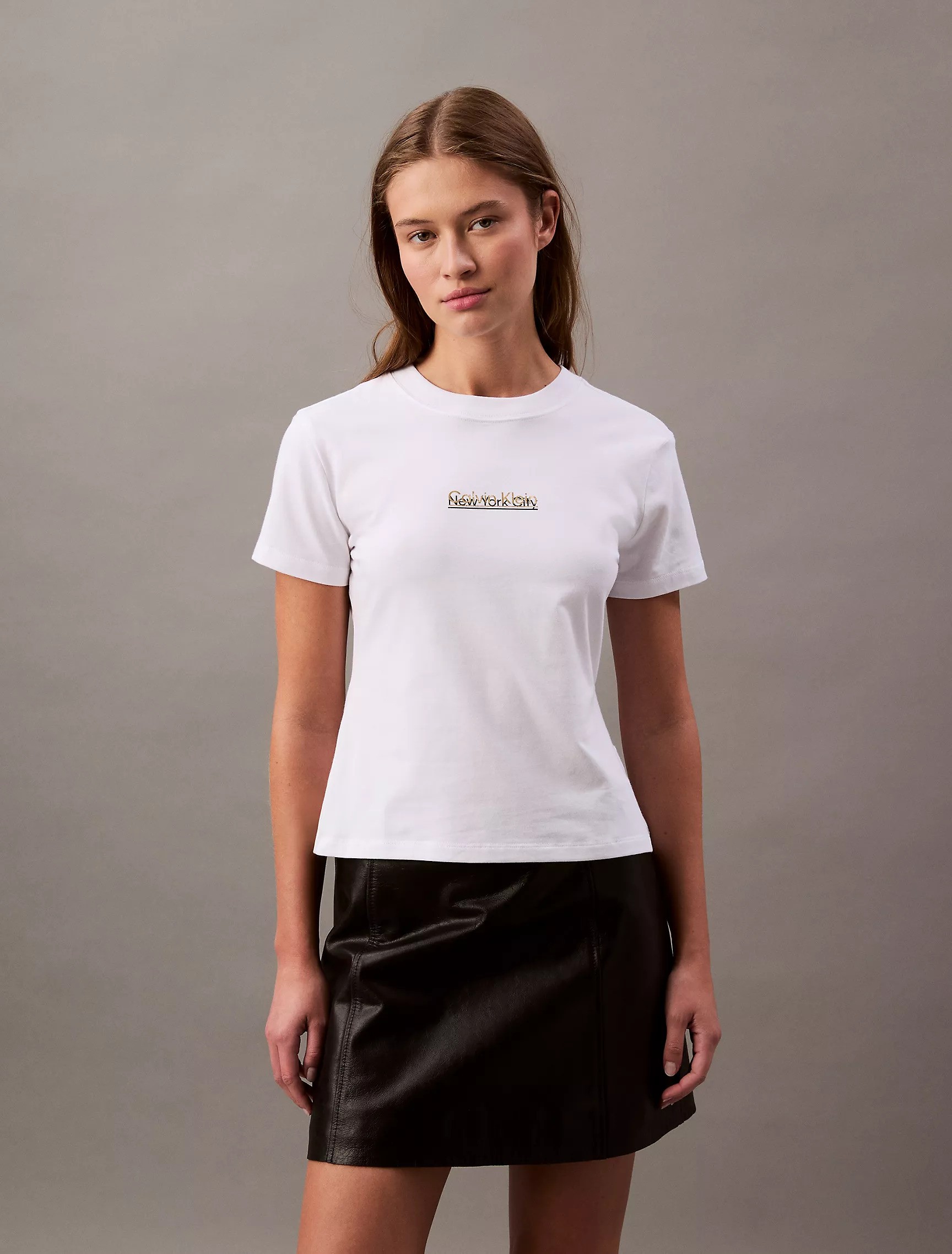Overlap Logo Slim T-Shirt