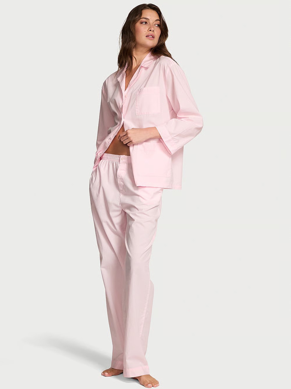 Heritage Cotton Oversized Long Pajama Set