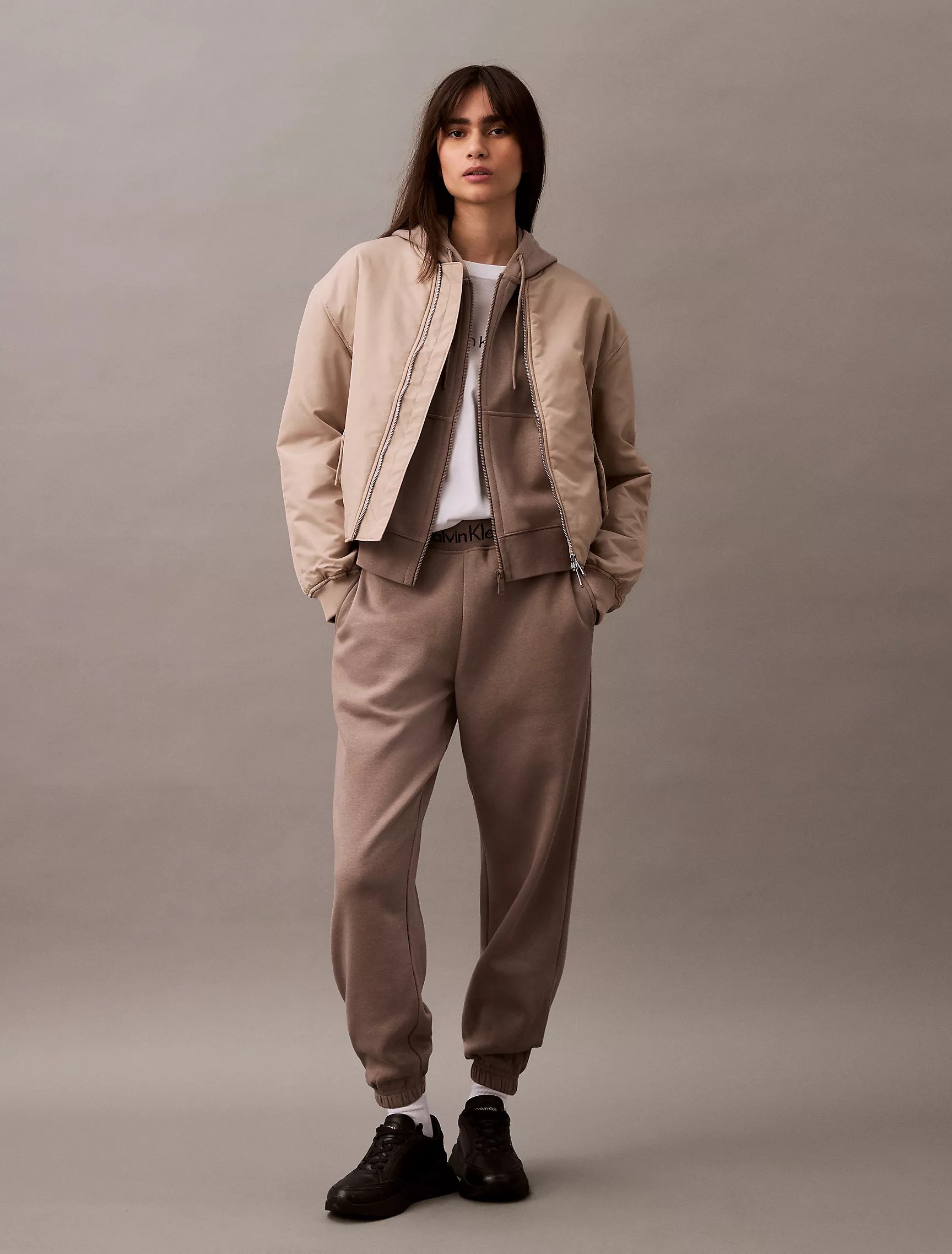 Logo Tape Fleece Joggers
