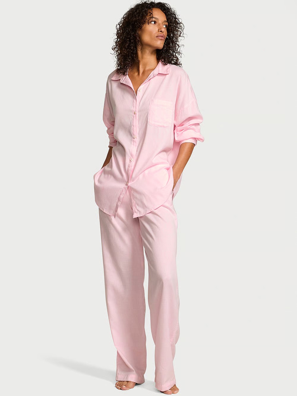Modal-Cotton Long Pajama Set