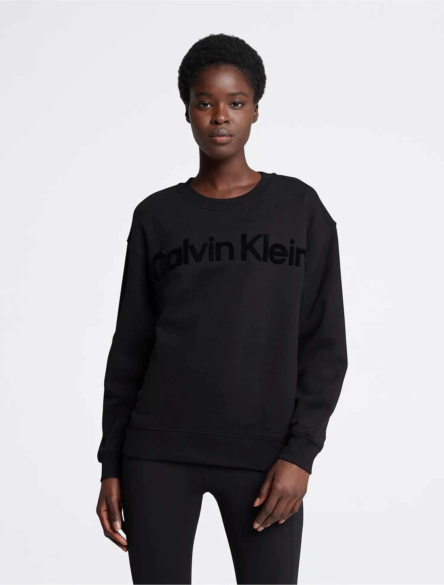 Velvet Crewneck Sweatshirt