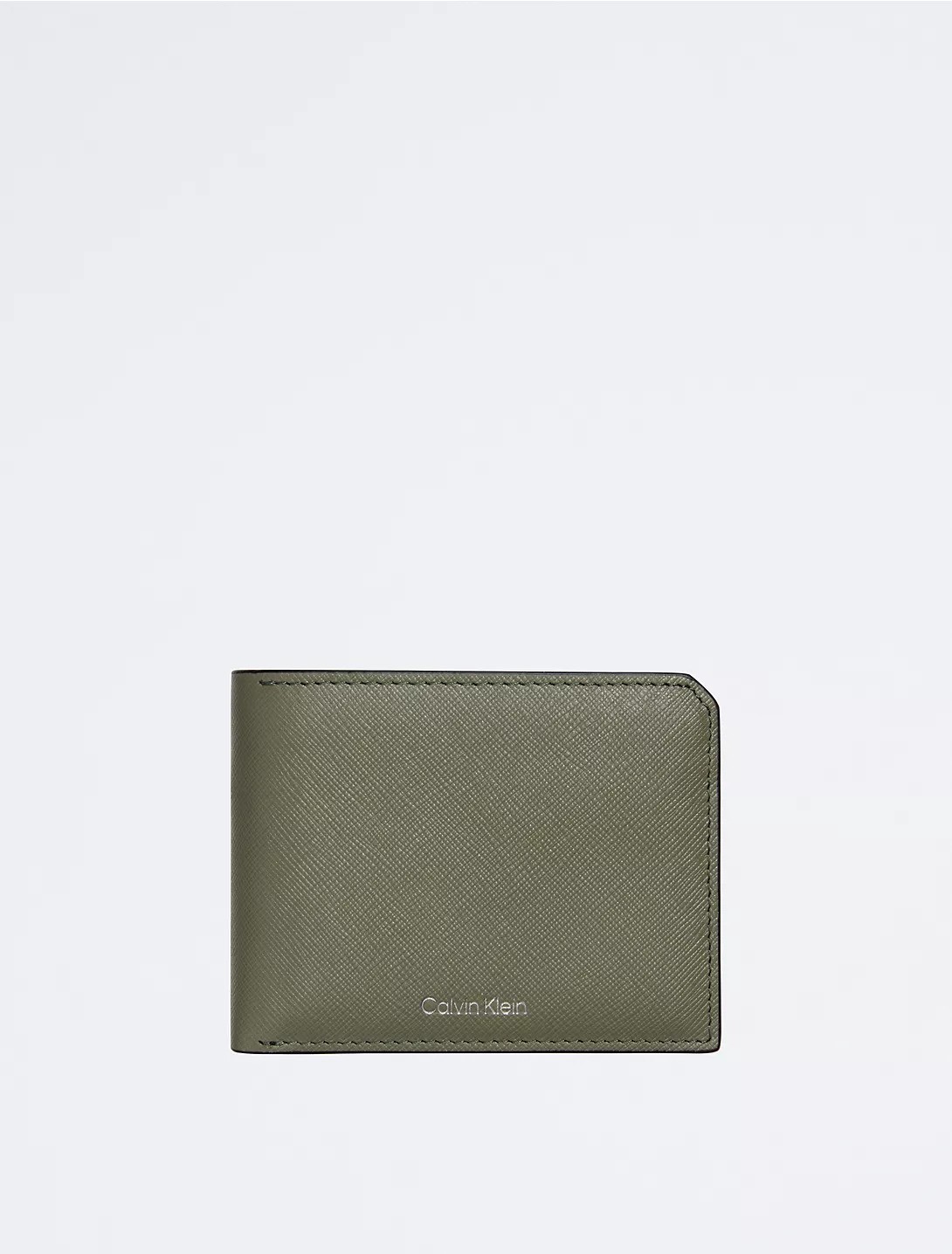 Saffiano Leather Card Case Bifold Wallet