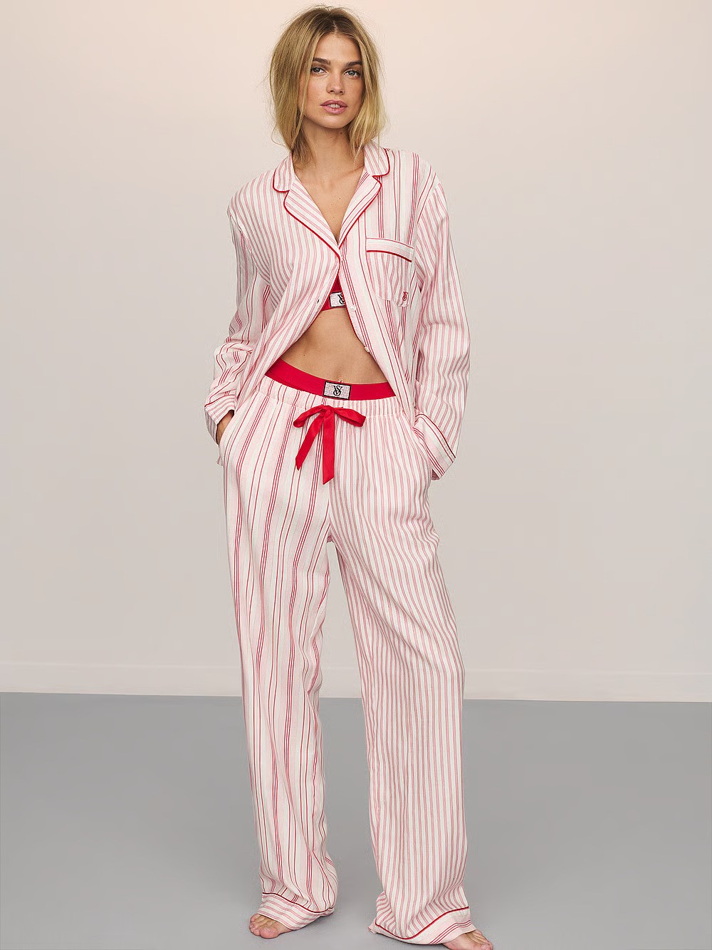 Flannel Long Pajama Set