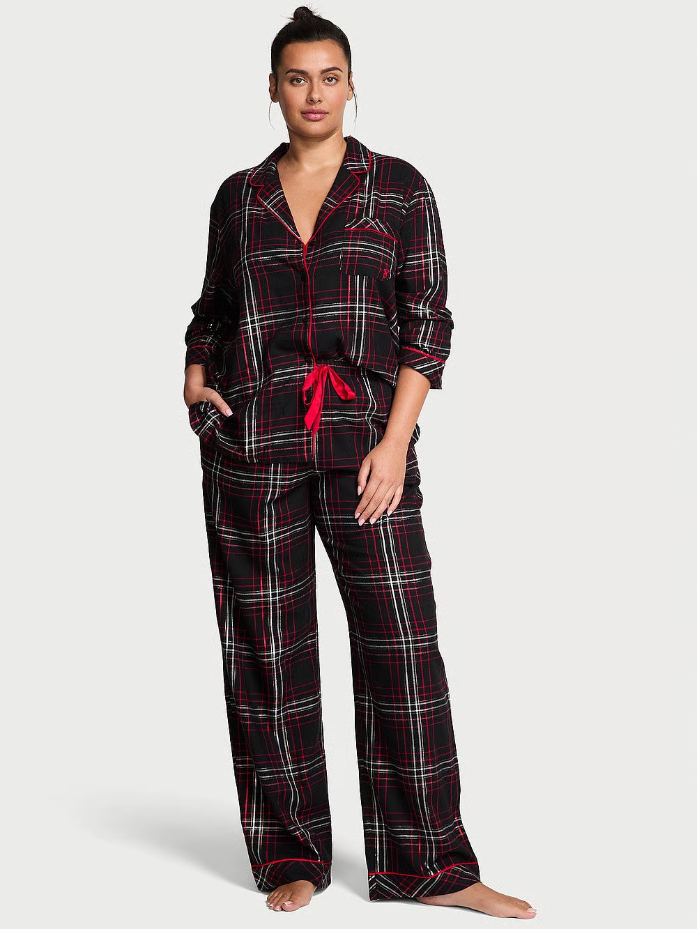 Flannel Long Pajama Set