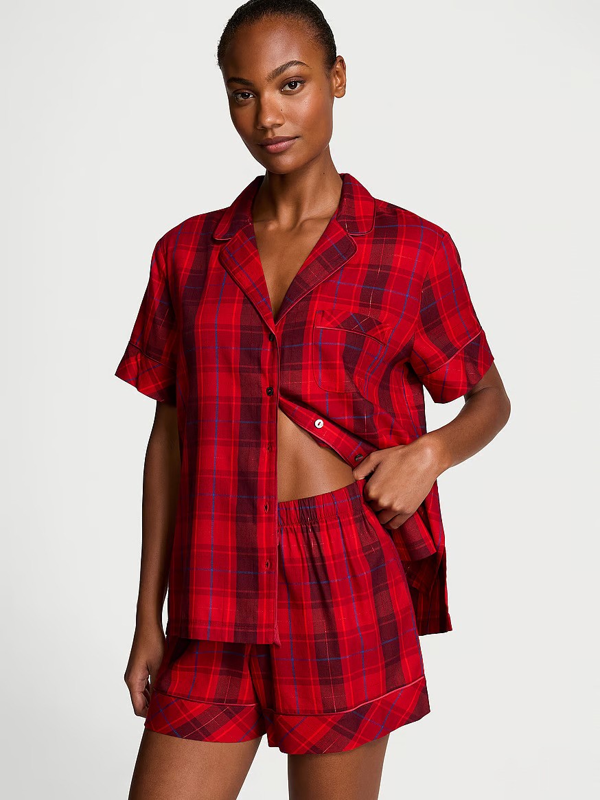 Flannel Short PJ Set