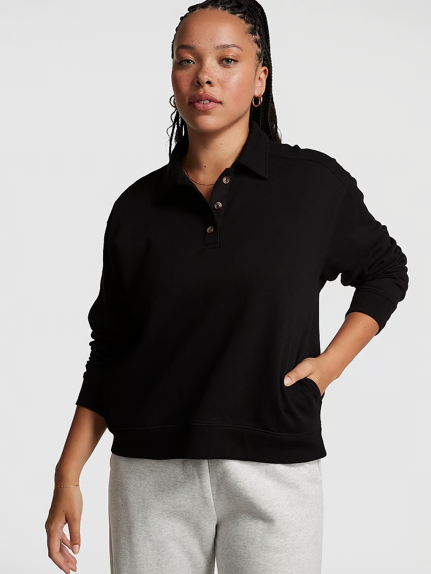 Everyday Fleece Polo Sweatshirt