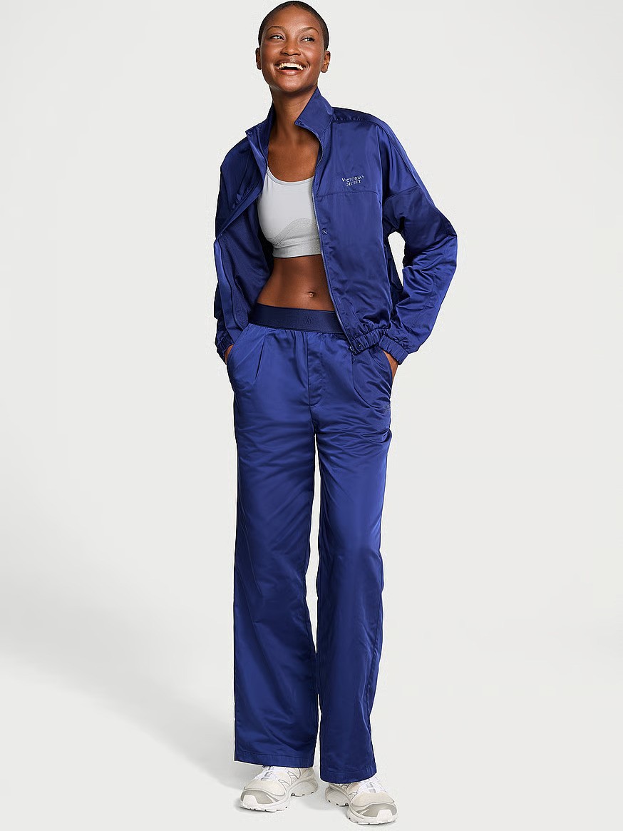 VSX Lux Glossy Sport Wide-Leg Pants