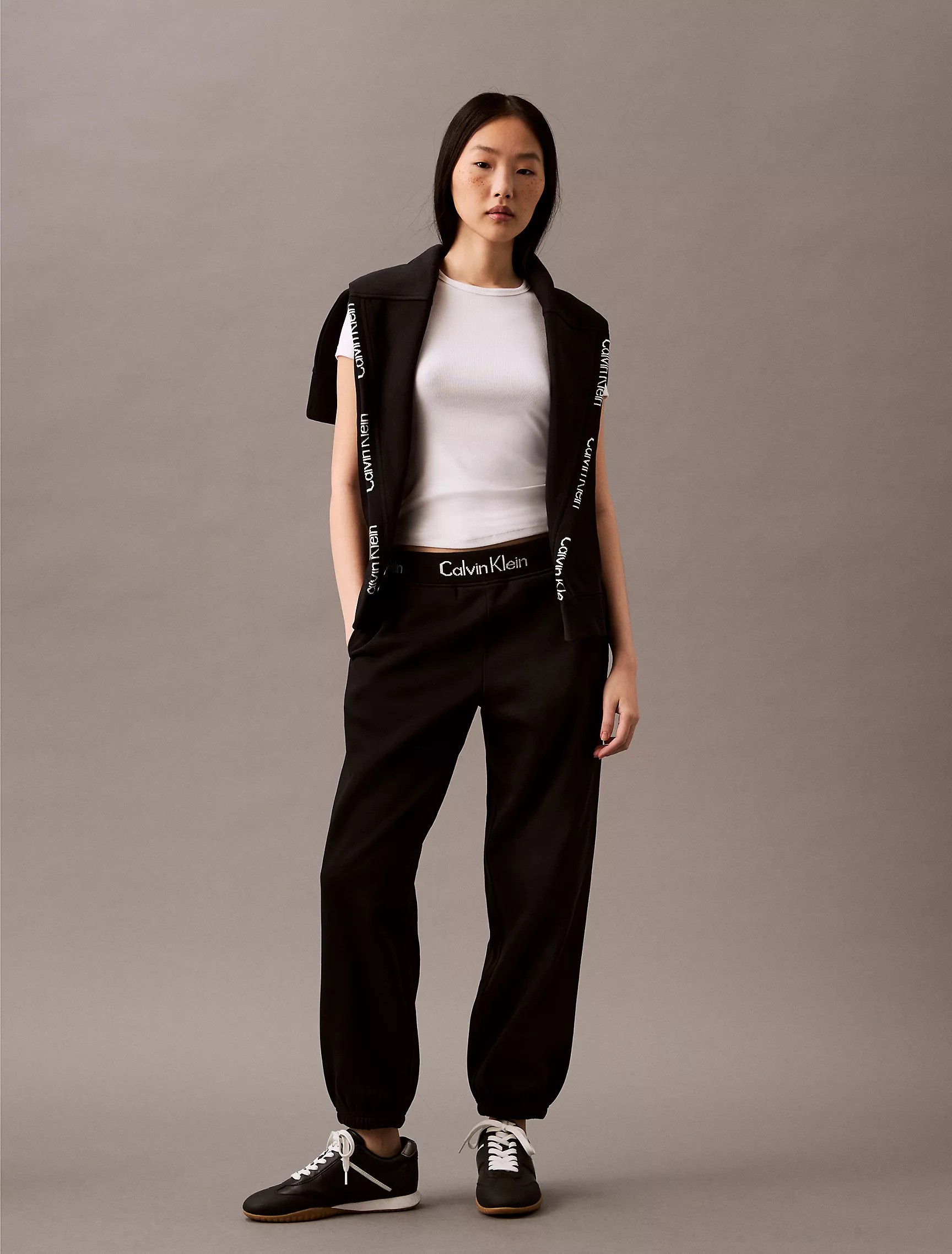 Logo Tape Fleece Joggers