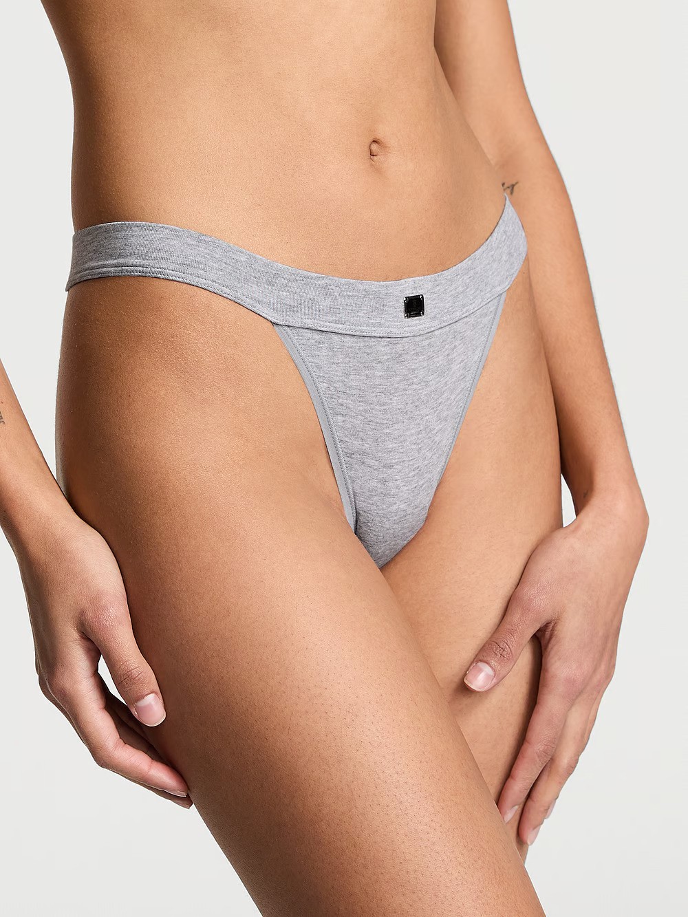 Logo Cotton Tanga Panty