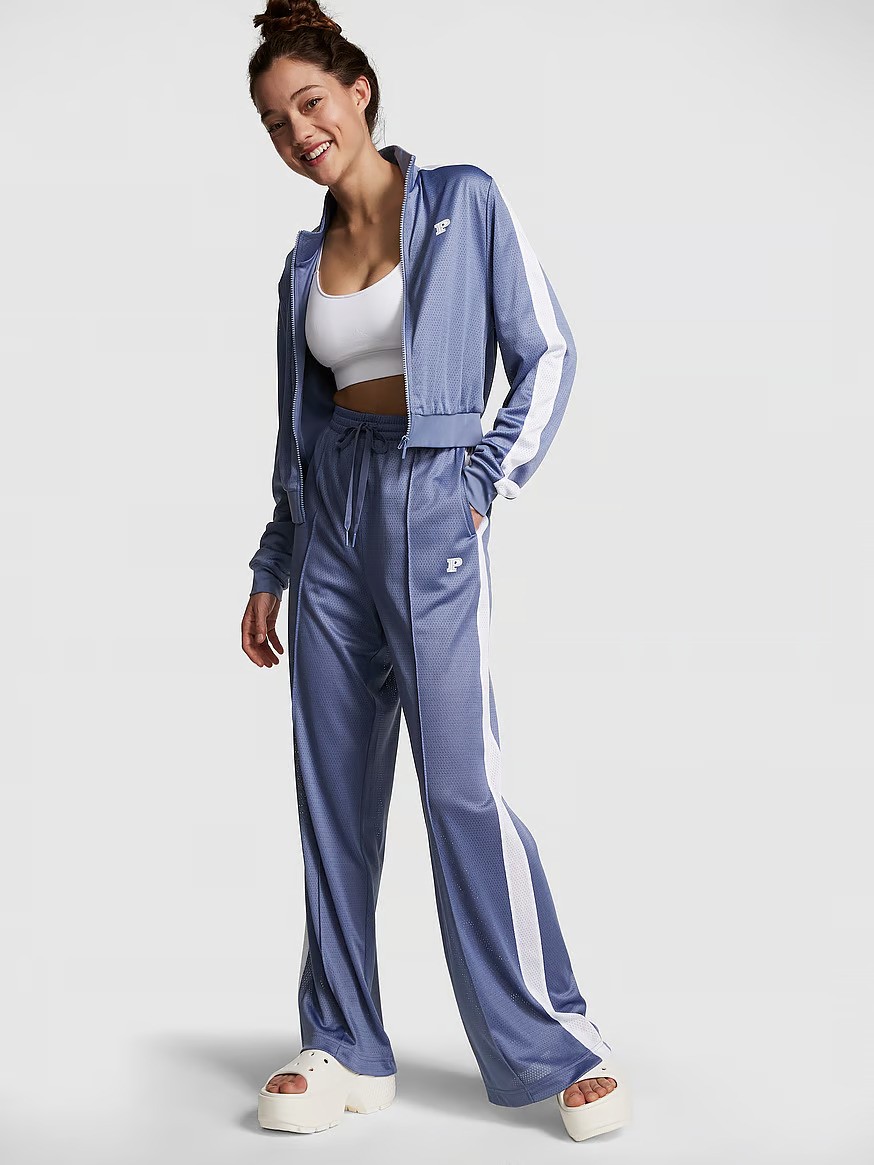 Mesh Tech Cropped Full-Zip Jacket & MESH TECH WIDE-LEG PANTS