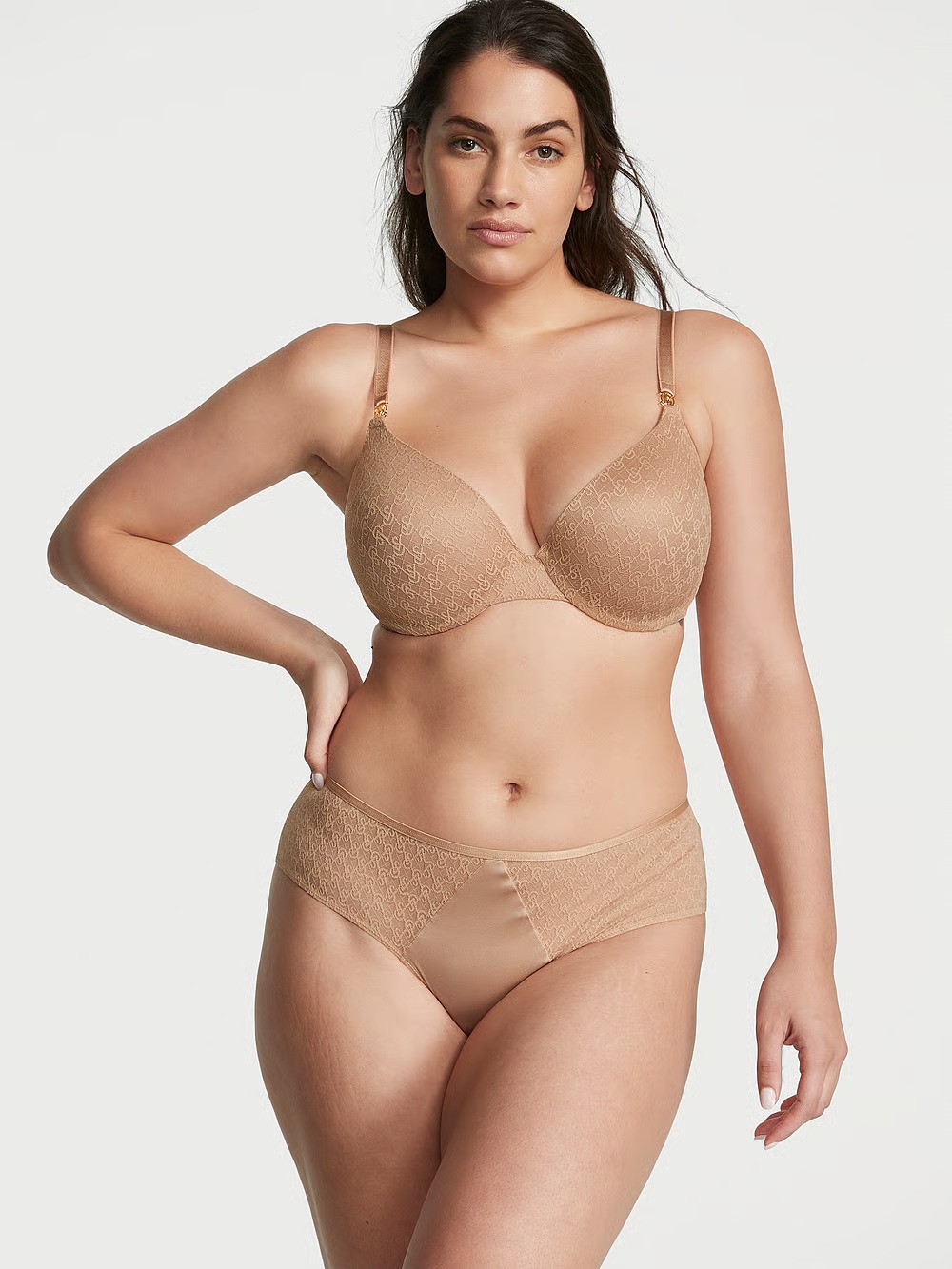 Very Sexy Icon by Victoria's Secret Push-Up Demi Bra & Very Sexy Icon by Victoria's Secret Icon Lace Cheeky Panty