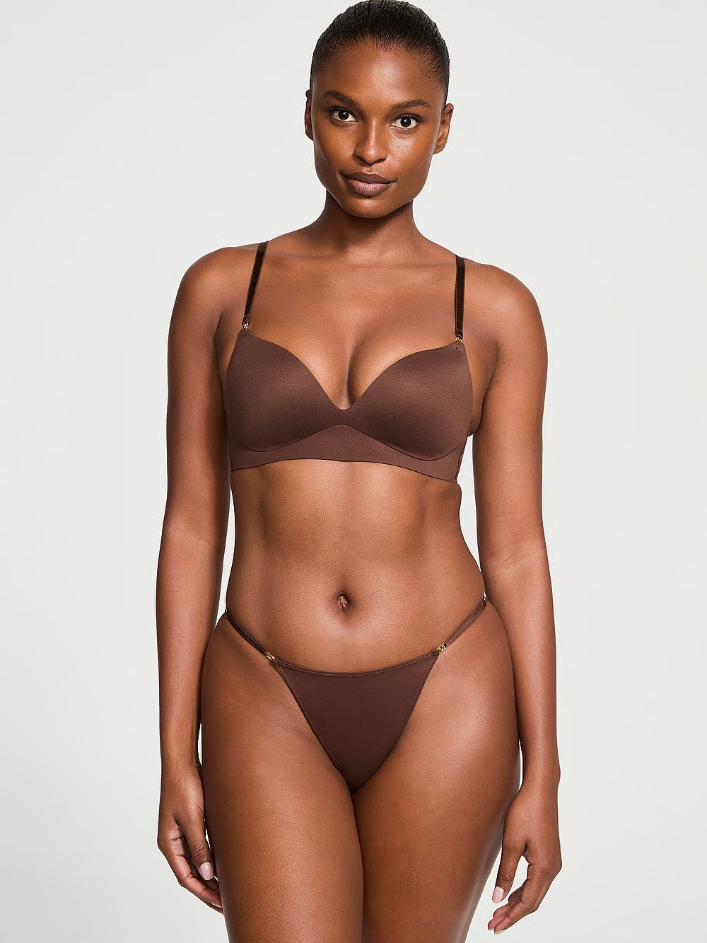 Love Cloud Smooth Wireless Push-Up Plunge Bra & Love Cloud Smooth Adjustable String Bikini Panty