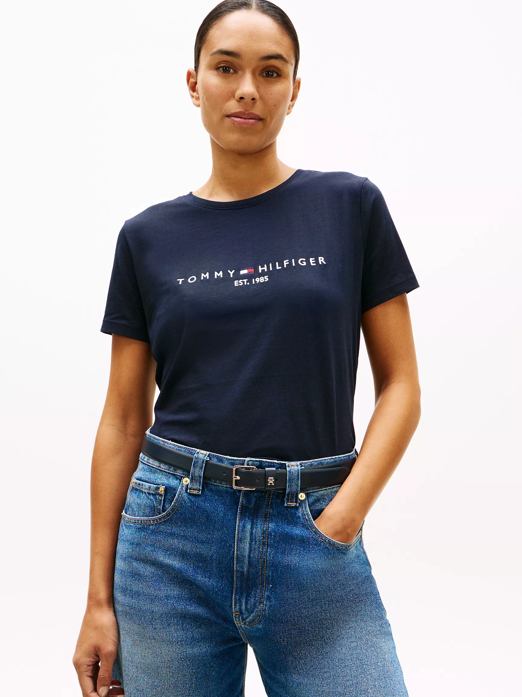 Embroidered Tommy Logo T-Shirt