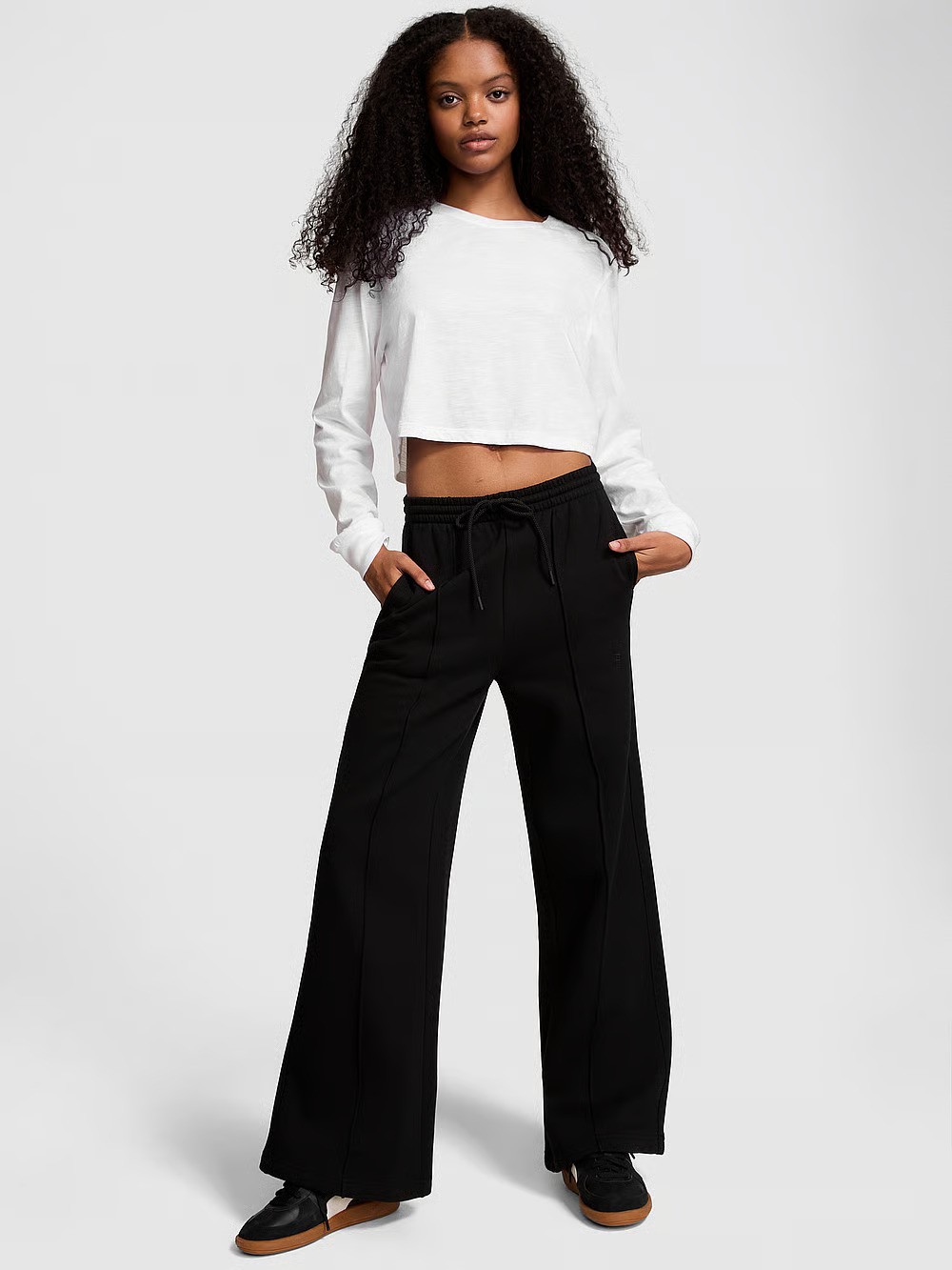 Ivy Fleece Wide-Leg Sweatpants
